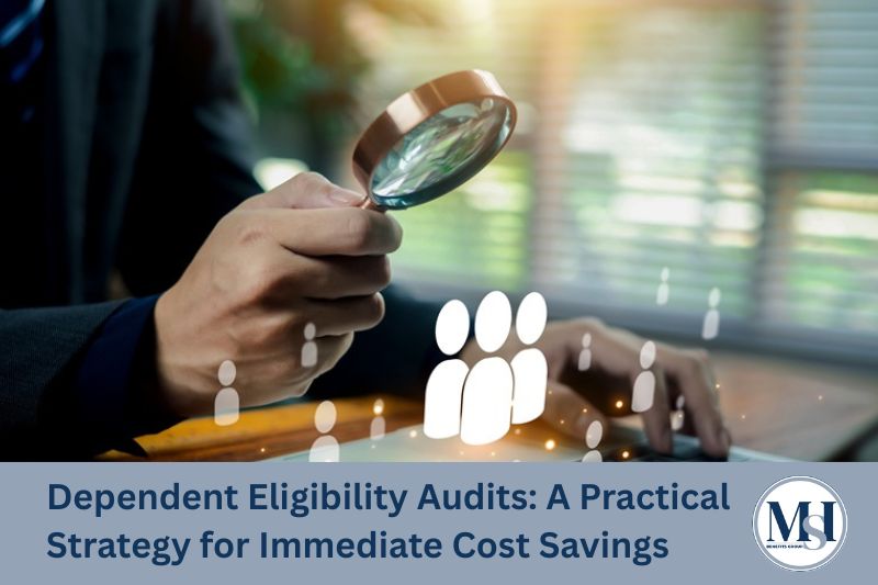 Dependent Eligibility Audits - Magnifying glass examining data